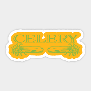 Celery Lovers Line Art Sticker